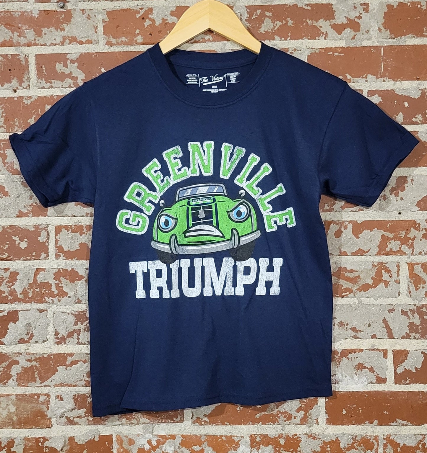 Triumph Youth Animated Car Tee, Navy