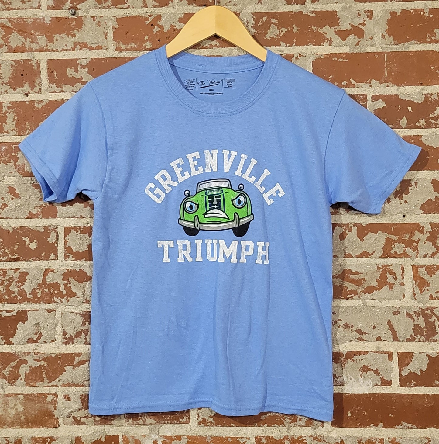 Triumph Youth Animated Car Tee, Lt. Blue