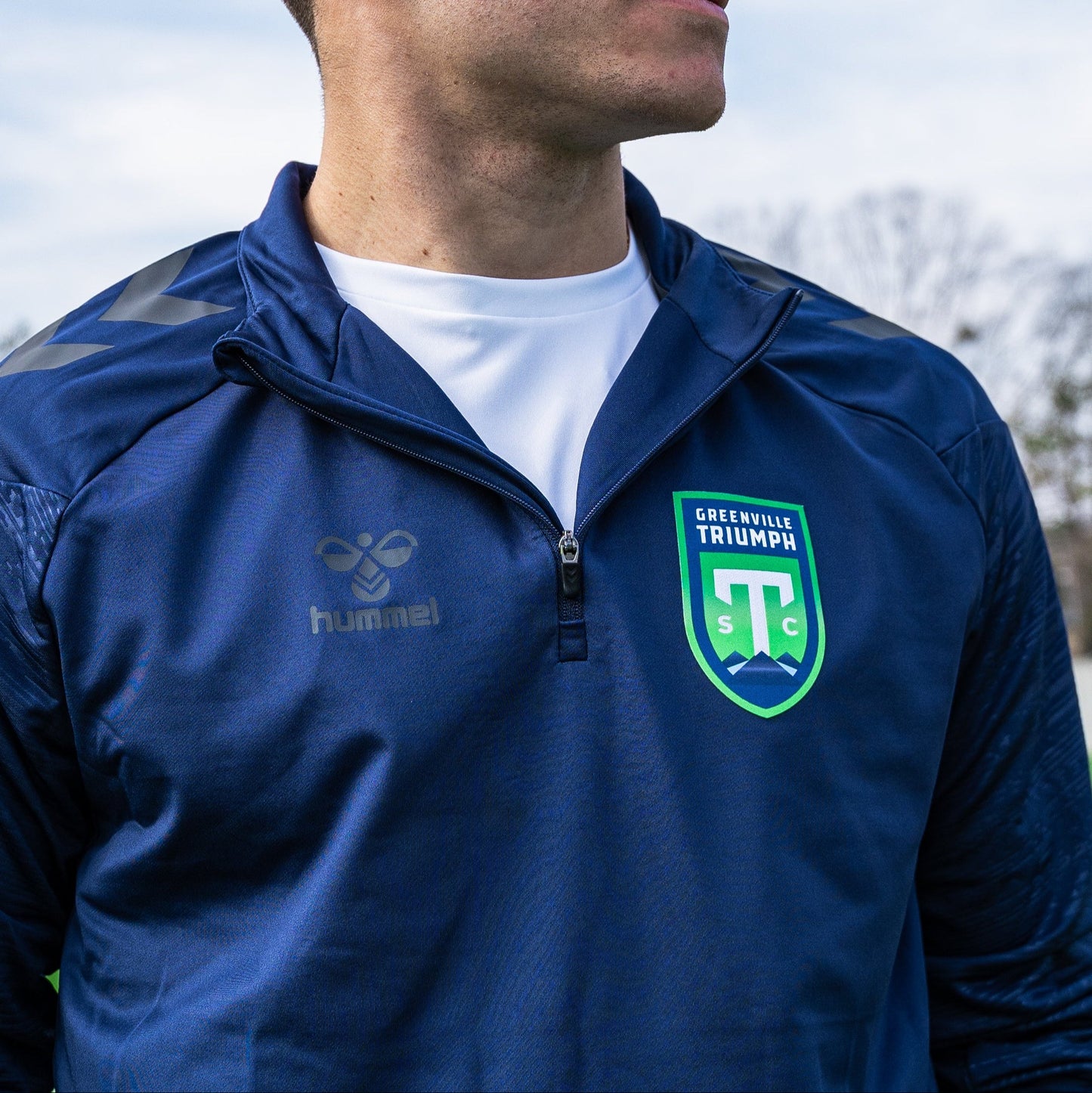 Triumph Navy hmlPRO 1/4 Zip