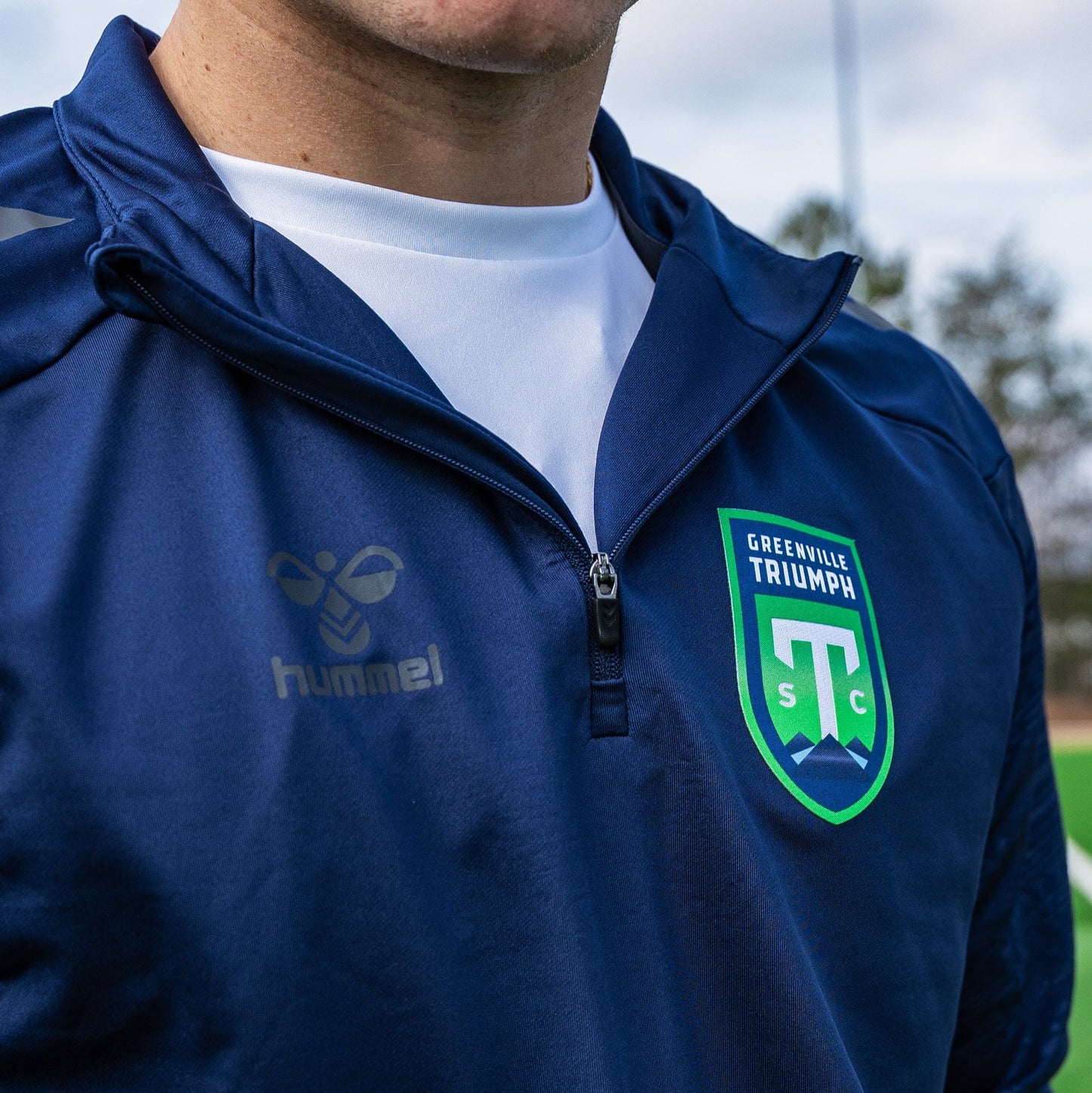 Triumph Navy hmlPRO 1/4 Zip