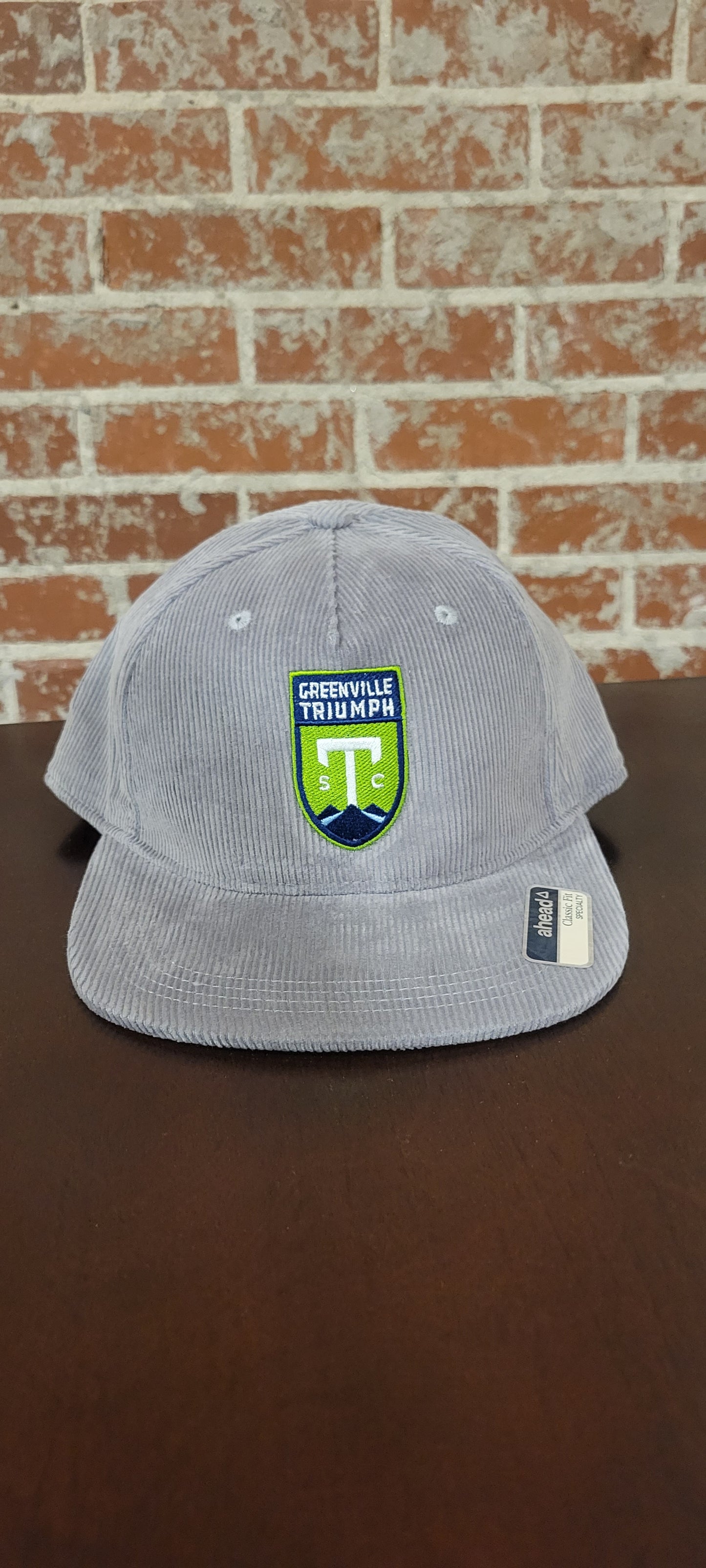 Official Logo Corduroy Cap, Lt Grey