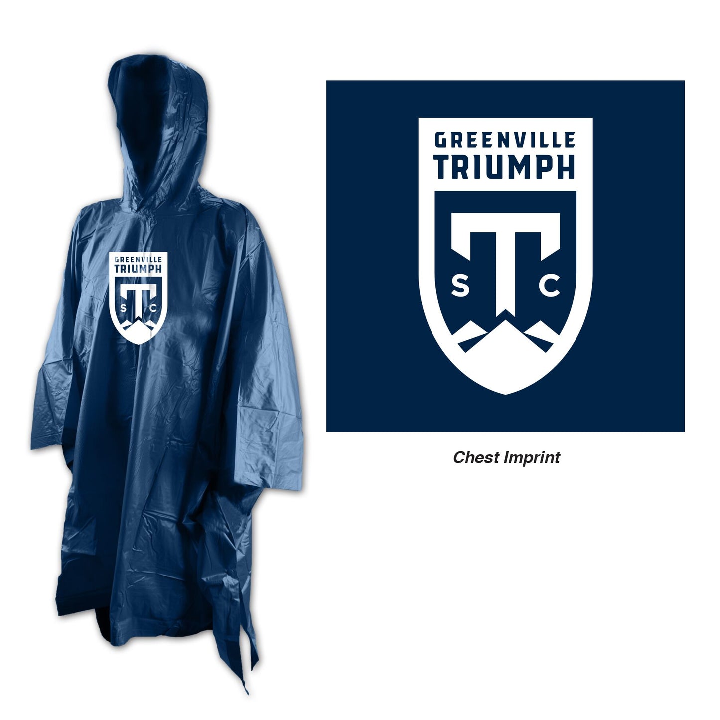 Greenville Triumph Navy Poncho