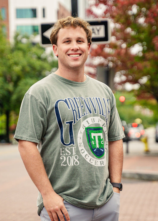 Triumph Retro Olive Tee