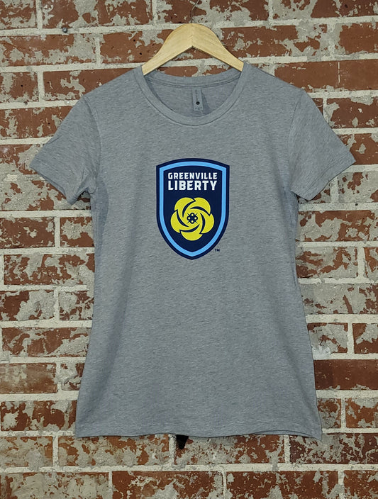 Liberty Women's Logo Tee, Grey