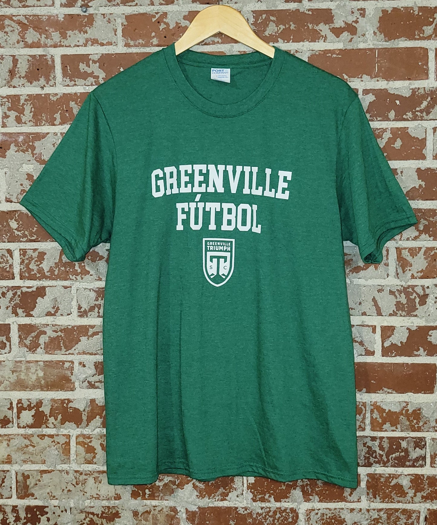Greenville Futbol Tee, Green