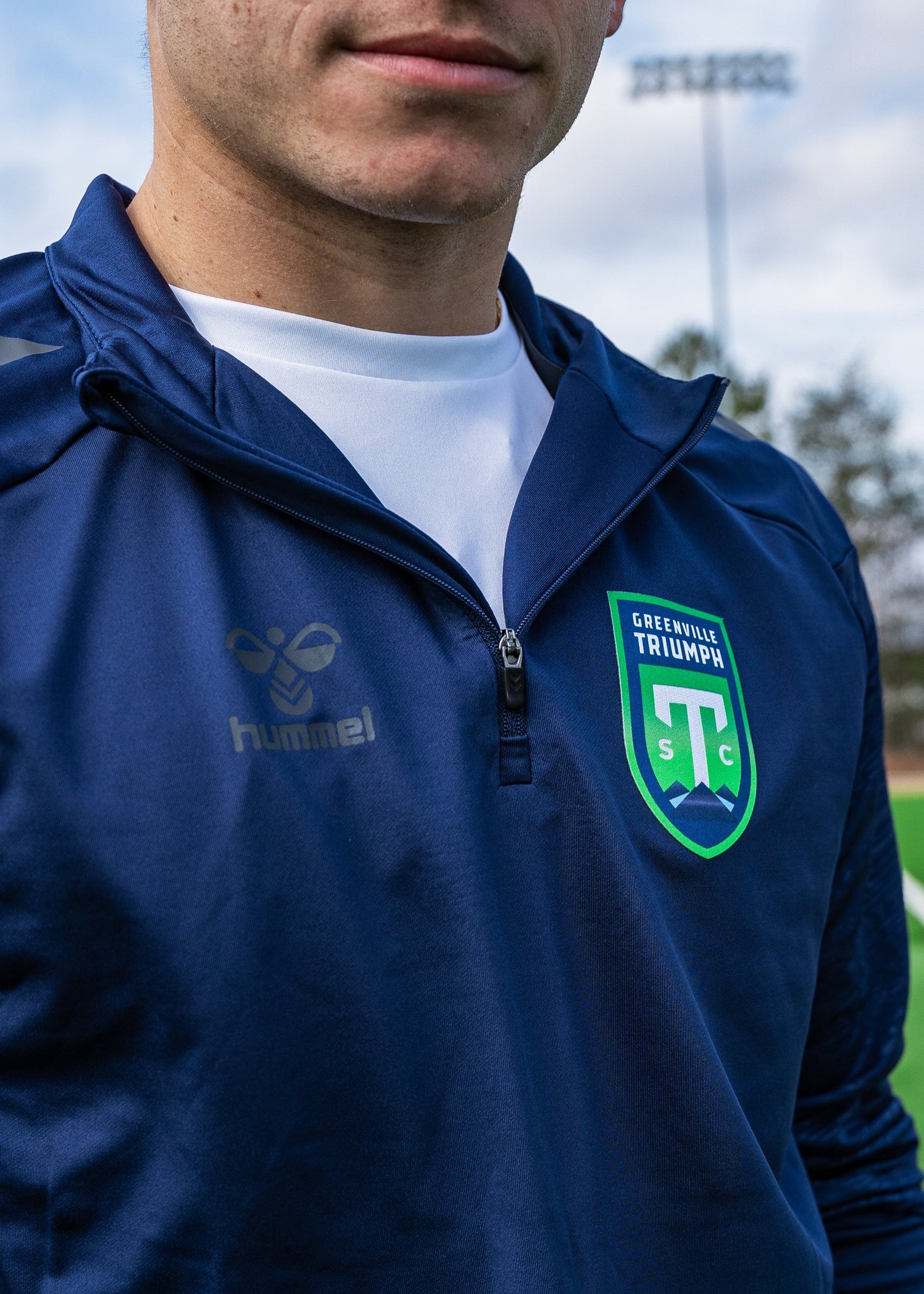 Triumph Navy hmlPRO 1/4 Zip