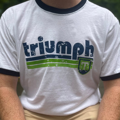 Triumph Retro Ringer Tee