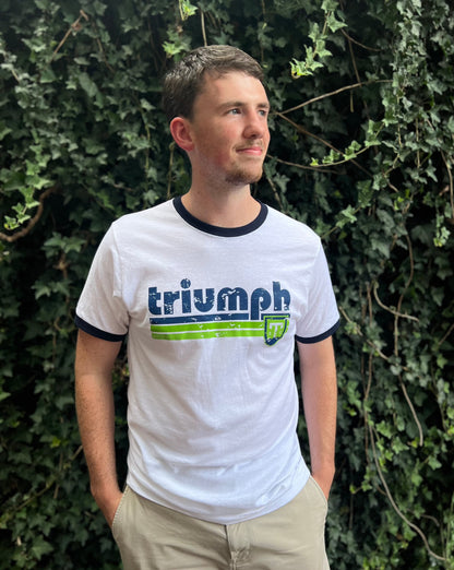 Triumph Retro Ringer Tee