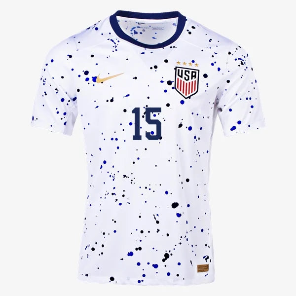 2023 USWNT Megan Rapinoe Replica Home Jersey Adult Greenville