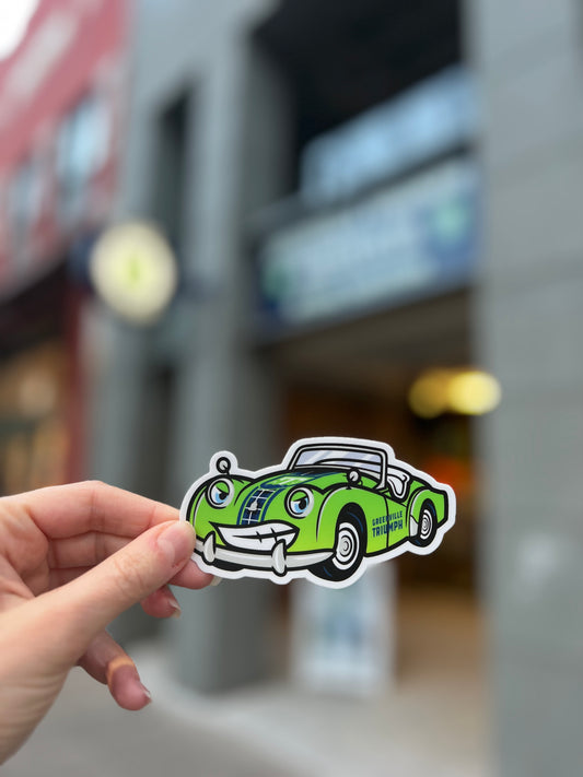 Greenville Triumph Die Cut Animated Car Sticker 2x4