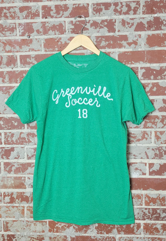 Script Greenville Soccer Tee, Green