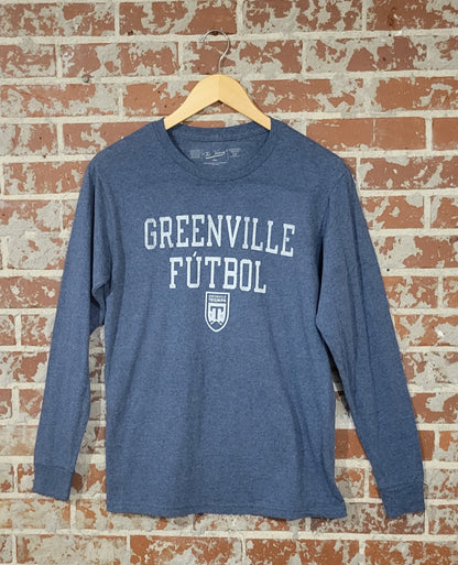 Greenville Futbol Stacked Long Sleeve Tee